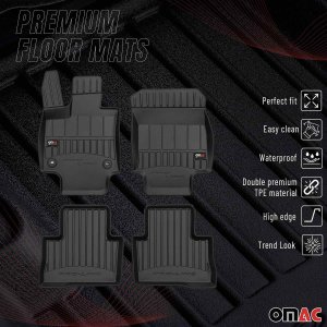 Toyota RAV4 Floor Mat - Omac - Proline Premium TPE - Black - 2019